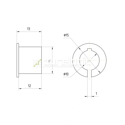 Втулка переходная PG14x10 фото