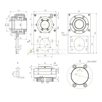 Модуль вращающейся гайки ШВП RY-MRN3232 36 706 Модуль вращающейся гайки ШВП RY-MRN3232 фото