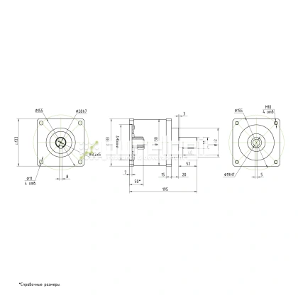 Редуктор планетарный 130PX4K-19K фото