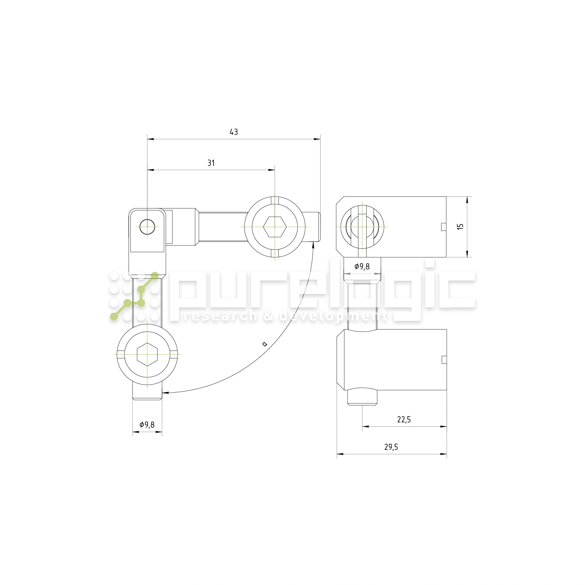 Пазовый соединитель 45MSD-A 406 Пазовый соединитель 45MSD-A фото