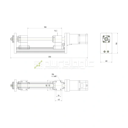 Модуль линейного перемещения PLLM-71-100 фото