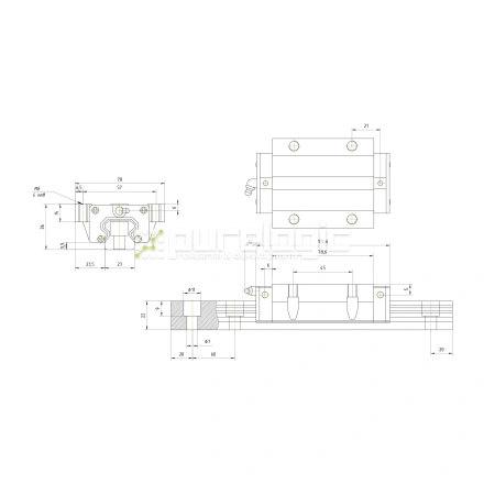 Модуль опорный HSAC GHW25HC фото