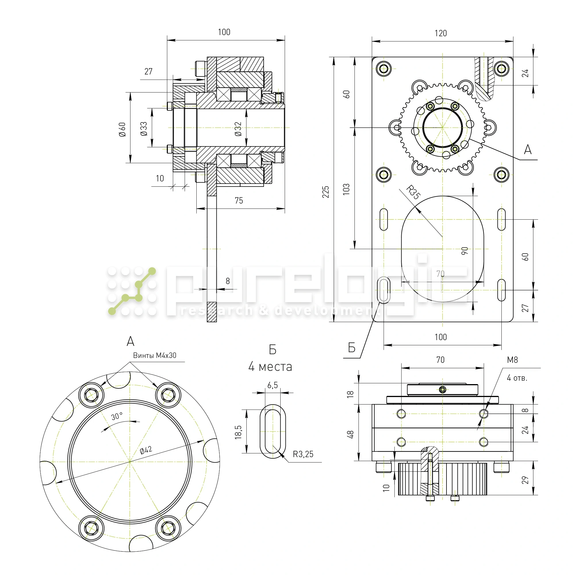 Модуль вращающейся гайки ШВП RY-MRN1616 27 522 Модуль вращающейся гайки ШВП RY-MRN1616 фото