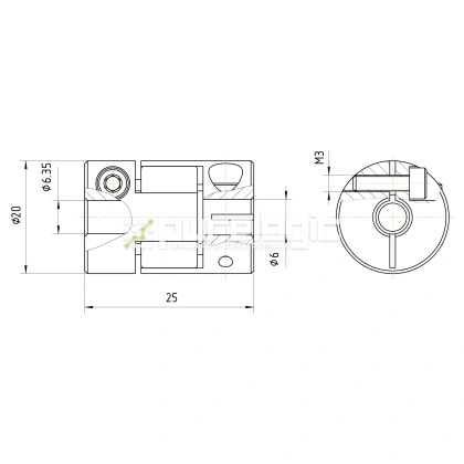 Муфта соединительная BF-2025-6-6.35 фото