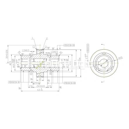 Червячное колесо W3050 фото