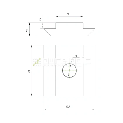 Сухарь пазовый 45HM6 (AL-M6-10S) 37 Сухарь пазовый 45HM6 (AL-M6-10S) фото