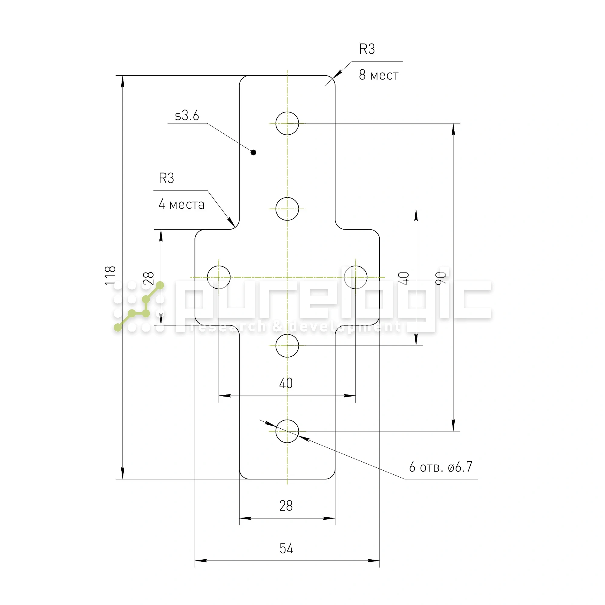 Косынка жесткости 3030SL 126 Косынка жесткости 3030SL фото