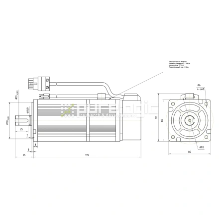 Серводвигатель 80STB-M02430 фото