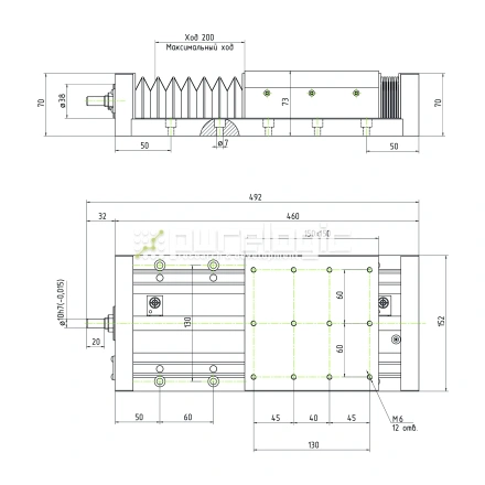 Модуль линейного перемещения PLLM-61H-05200 фото