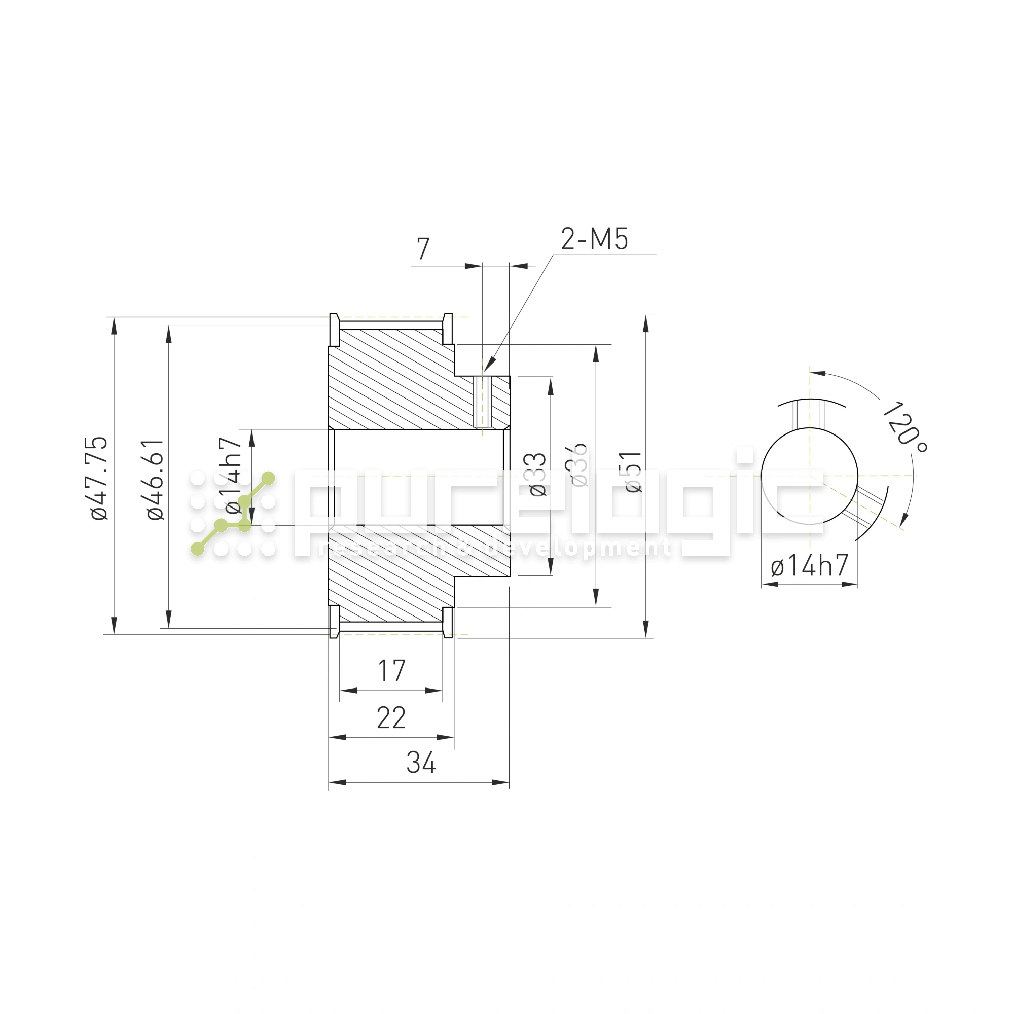 Шкив зубчатый BSY-30-5M-15-B-P14 1 689 Шкив зубчатый BSY-30-5M-15-B-P14 фото