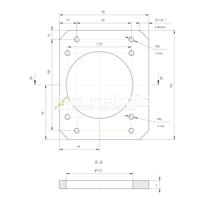 Кронштейн двигателя RY-MB86 фото