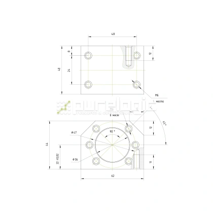 Держатель гайки ШВП DSG2005/2010 801 Держатель гайки ШВП DSG2005/2010 фото