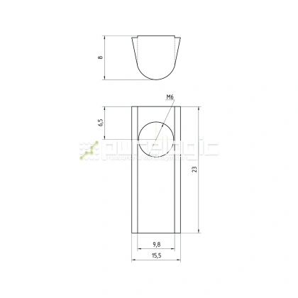 Гайка Т-образная 45TH6 25 Гайка Т-образная 45TH6 фото