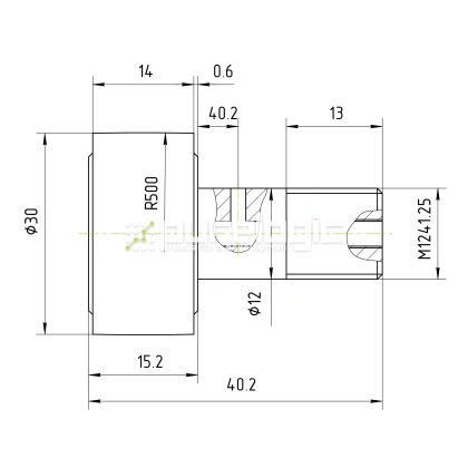 Ролик на игольчатом подшипнике KR30 фото