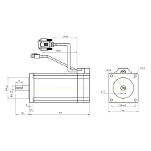 Двигатель шаговый с энкодером CS-M23485