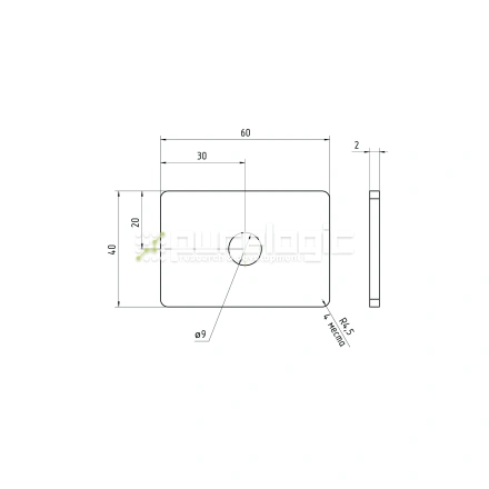 Пластина 4060EGJ-M8 фото