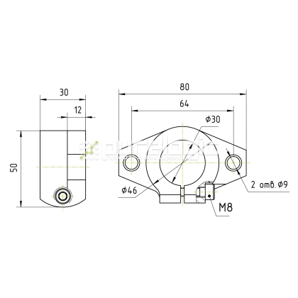 Держатель вала SHF30 фото