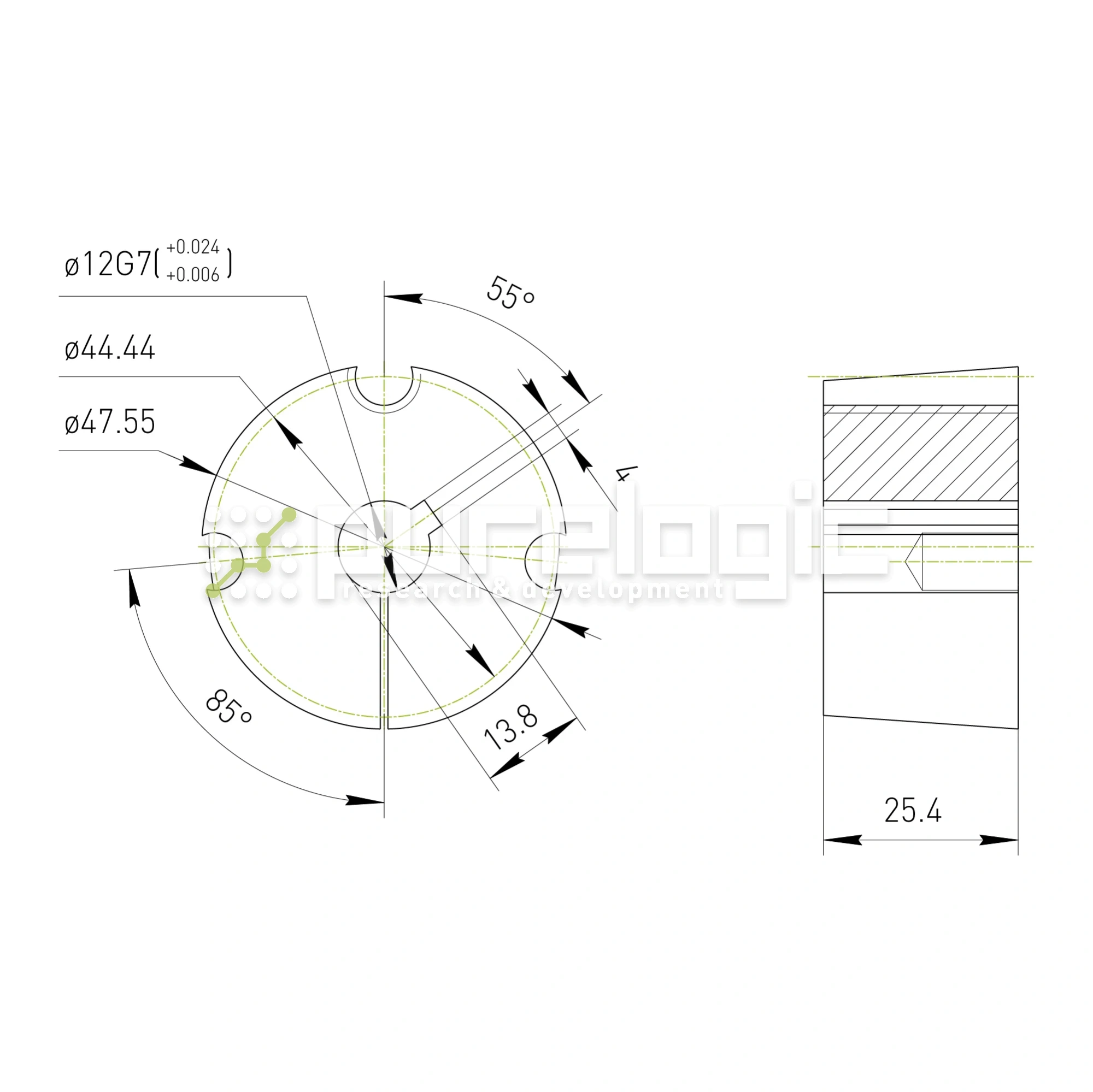 Втулка тапербуш 1210-12 410 Втулка тапербуш 1210-12 фото