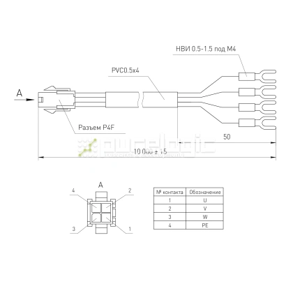 Кабель A1P-10m фото