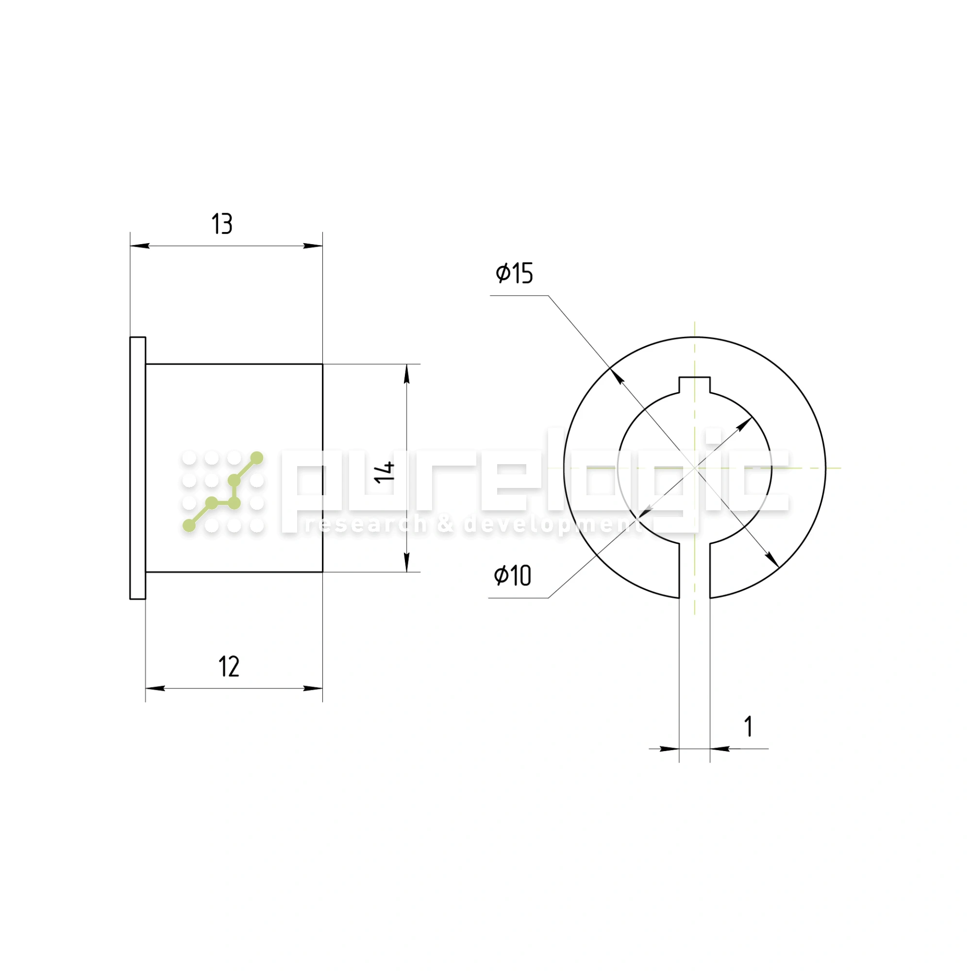 Втулка переходная PG14x10 661 Втулка переходная PG14x10 фото