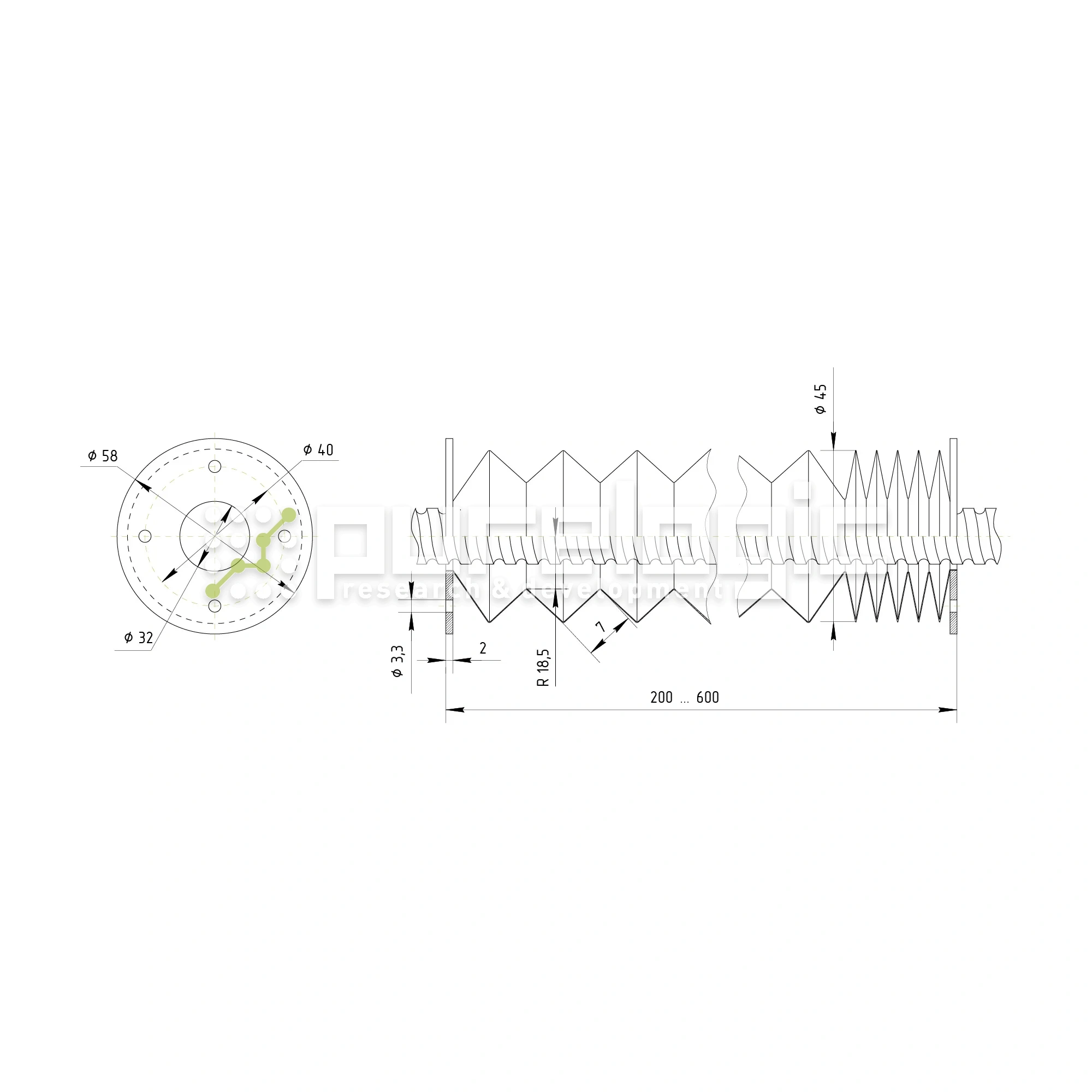 Гофрозащита DCV-B16-600 1 848 Гофрозащита DCV-B16-600 фото