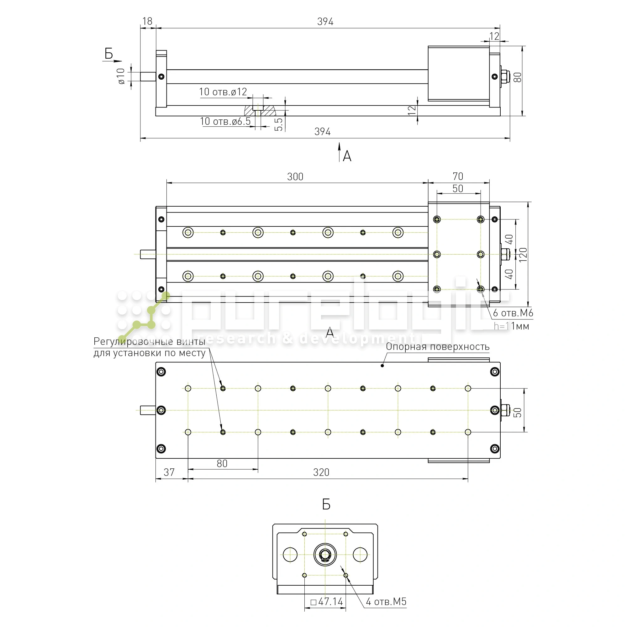 Модуль линейного перемещения PLLM-14-300 43 216 Модуль линейного перемещения PLLM-14-300 фото