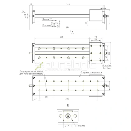 Модуль линейного перемещения PLLM-14-300 43 216 Модуль линейного перемещения PLLM-14-300 фото