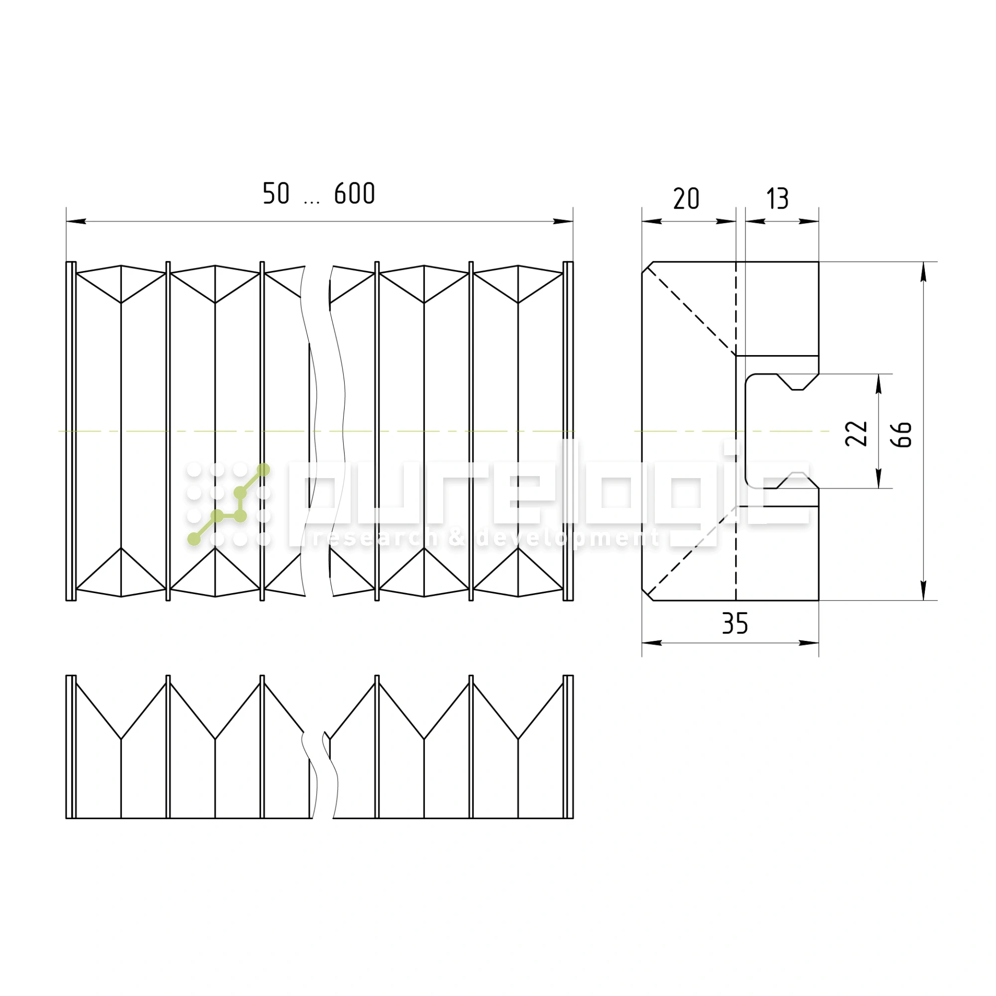 Гофрозащита DCV-H20-600 1 246 Гофрозащита DCV-H20-600 фото