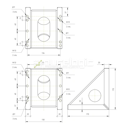 Кронштейн RY-PLLM-91-01 фото