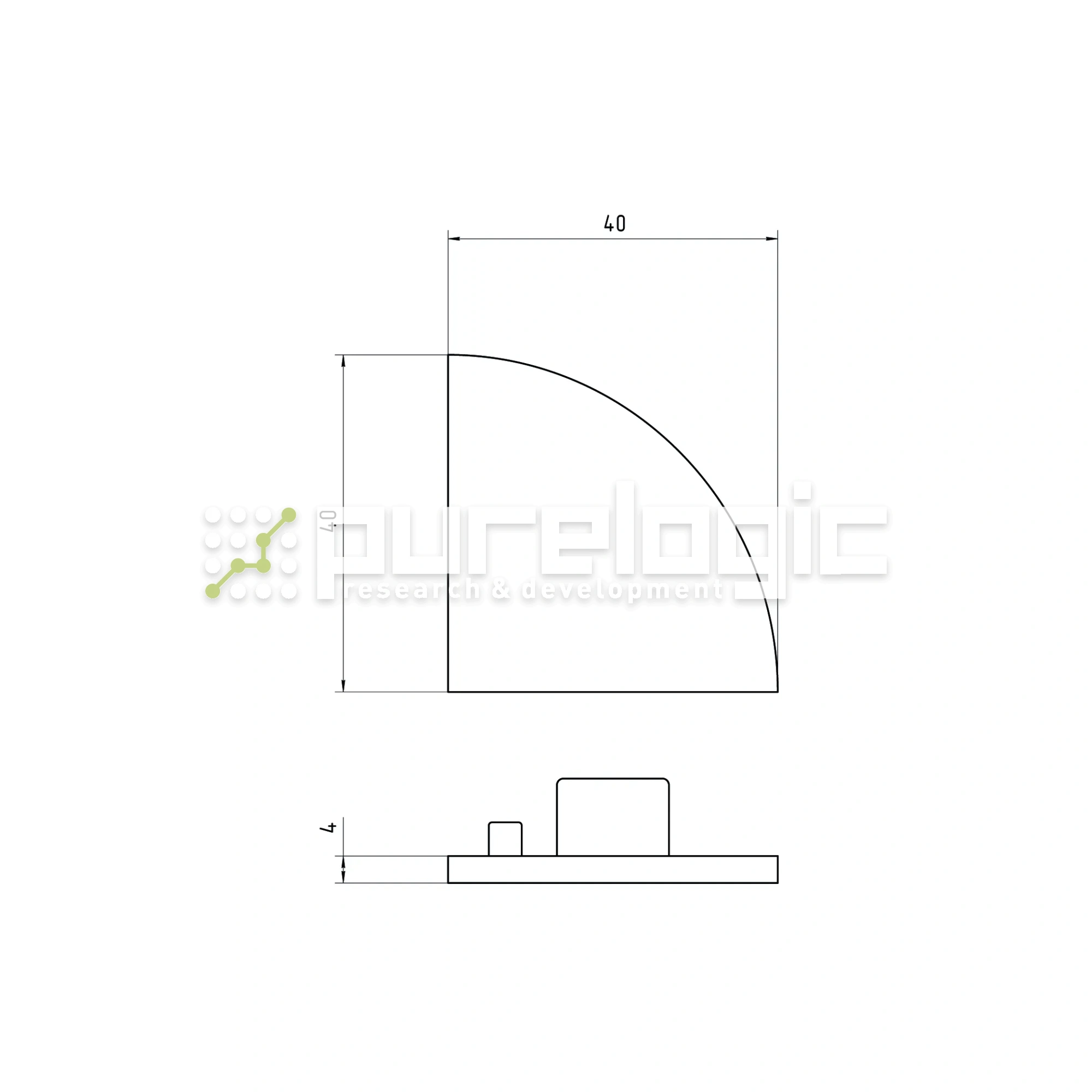 Пластиковая торцевая заглушка 4040RG 31 Пластиковая торцевая заглушка 4040RG фото