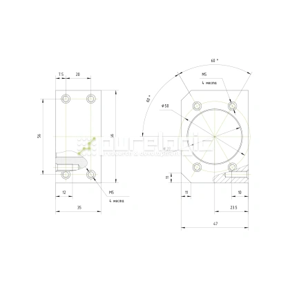 Держатель гайки ШВП BSG2020 825 Держатель гайки ШВП BSG2020 фото