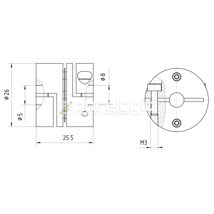 Муфта соединительная BDY-2625.5-5-8 фото