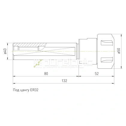 Цанговый патрон SL40-ER32-80L фото