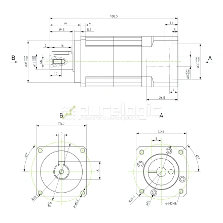Редуктор планетарный прецизионный 42VRB20K-S13-P0 фото