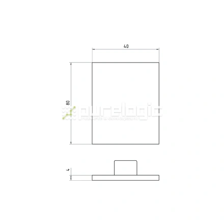 Пластиковая торцевая заглушка 4080EG фото