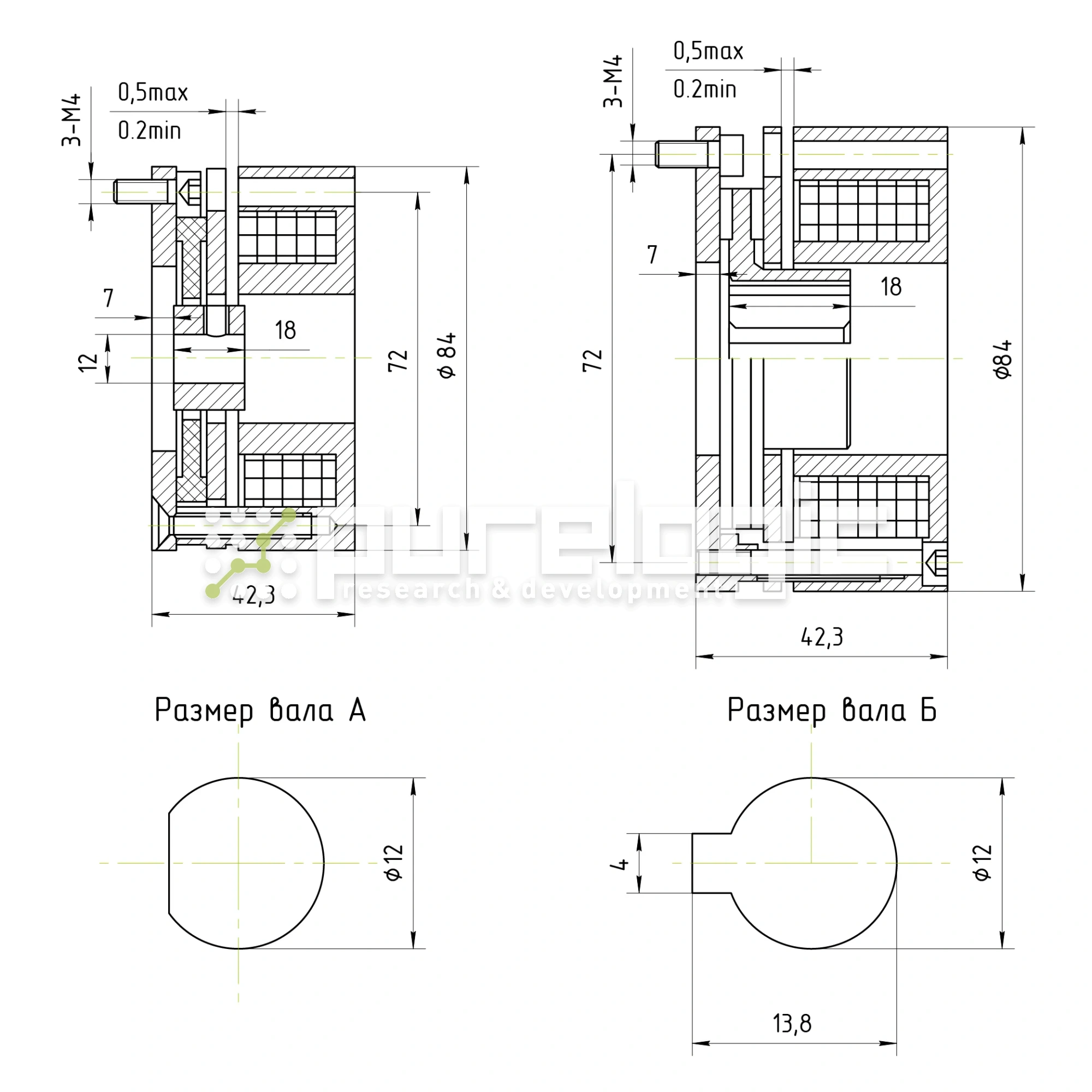 Тормоз электрический WSDZ1-4-24 7 621 Тормоз электрический WSDZ1-4-24 фото