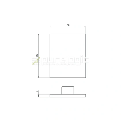 Пластиковая торцевая заглушка 80120BG 102 Пластиковая торцевая заглушка 80120BG фото