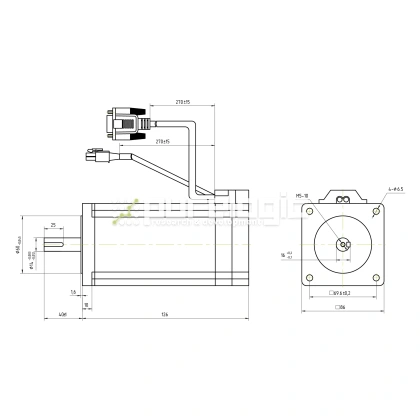 Двигатель шаговый с энкодером CS-M23485-S фото