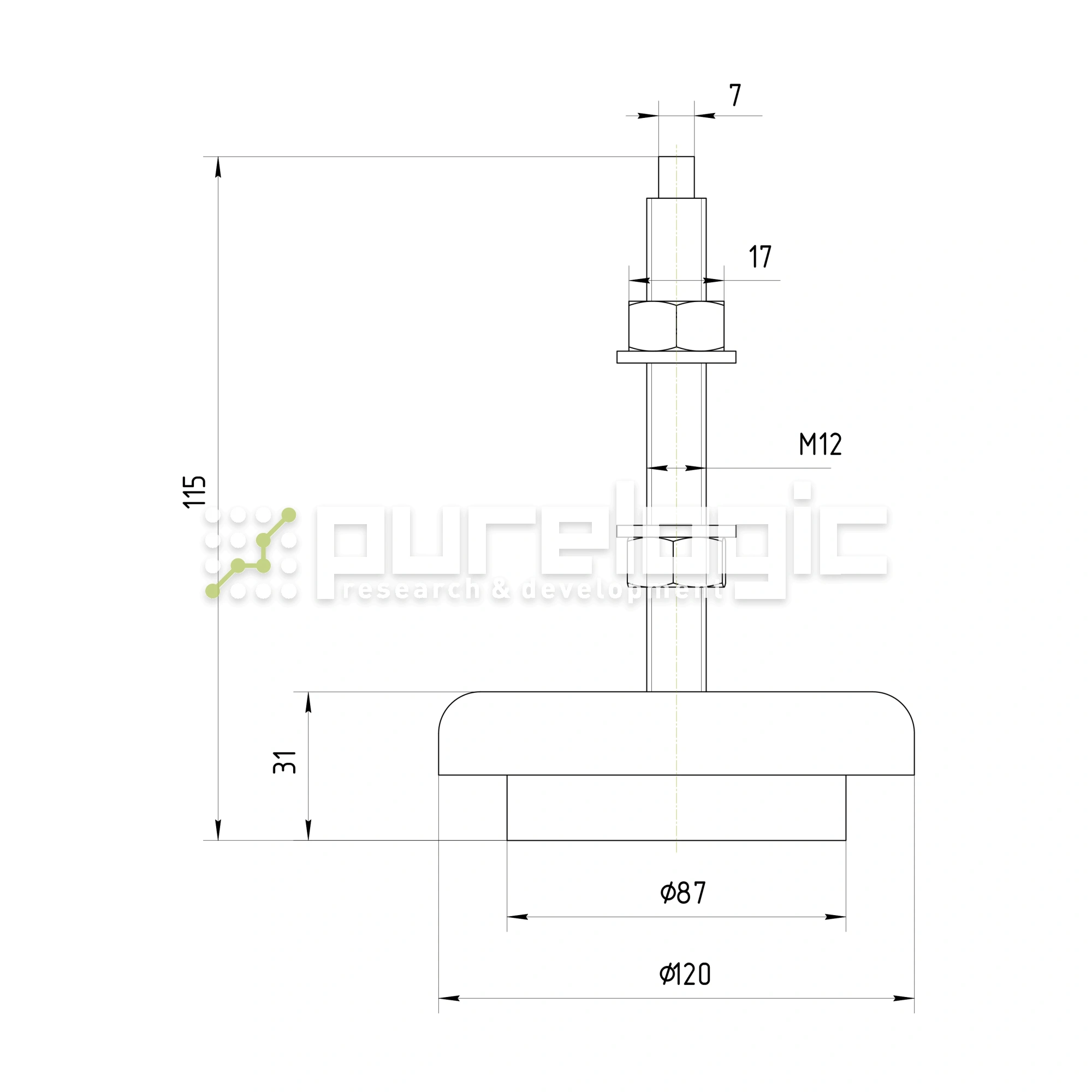 Виброопора HR98-3 2 017 Виброопора HR98-3 фото