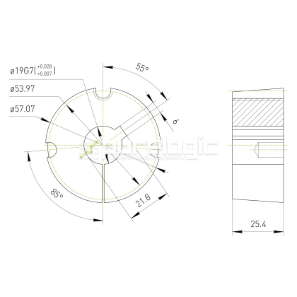 Втулка тапербуш 1610-19 477 Втулка тапербуш 1610-19 фото