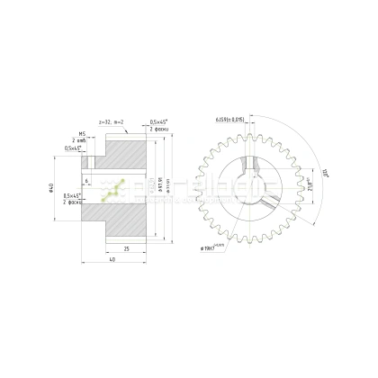 Шестерня косозубая GH2-T32D19 1 804 Шестерня косозубая GH2-T32D19 фото