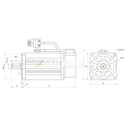 Серводвигатель 90ST-M03520 фото