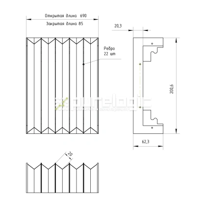 Гофрозащита DCV-T12-600 фото