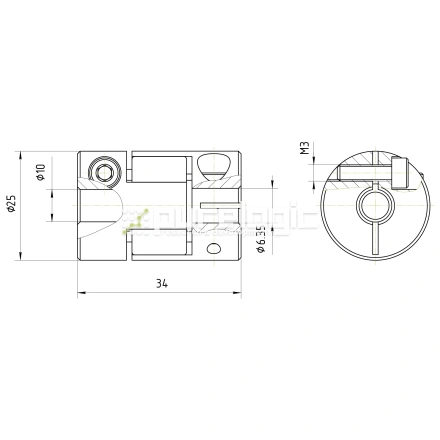 Муфта соединительная BF-25-6.35-10 фото