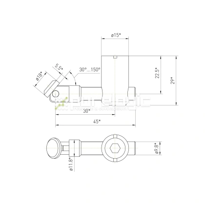 Пазовый соединитель 45MSX-B 292 Пазовый соединитель 45MSX-B фото