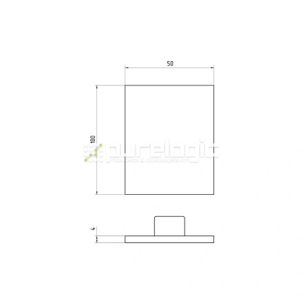 Пластиковая торцевая заглушка 50100BG фото