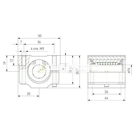 Модуль опорный регулируемый SCJ16 фото