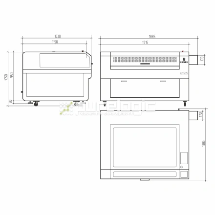 Лазерный станок REINER LH1290-130W фото
