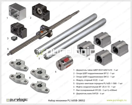Набор механики PL1605B-380S2 фото