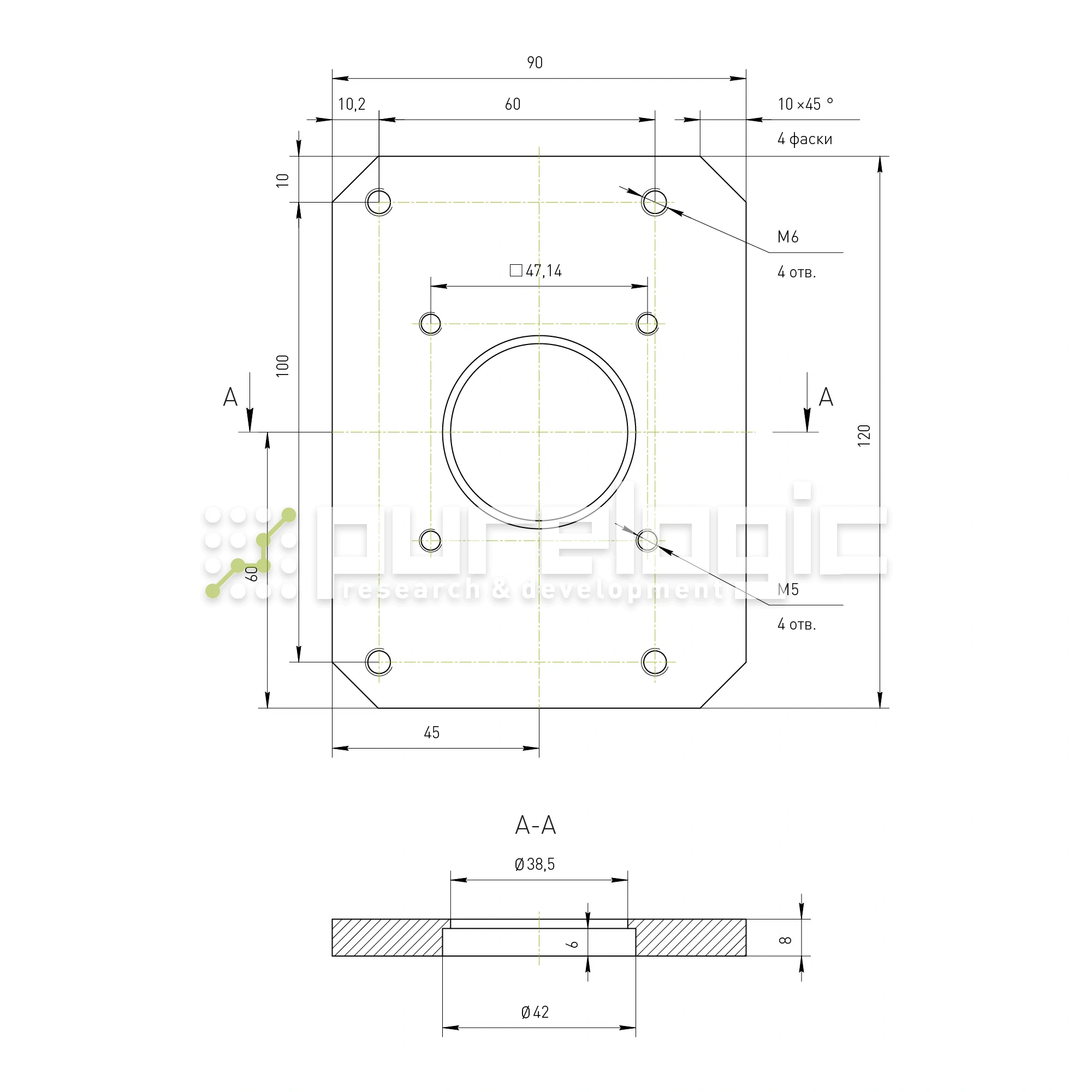 Кронштейн двигателя RY-MB57 3 591 Кронштейн двигателя RY-MB57 фото